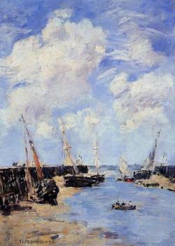 尤金 佈丹 Trouville, the Jettys, Low Tide 尤金 佈丹 Trouville, the Jettys, Low Tide